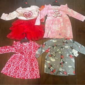 New Girls Dress Set - 12 Months